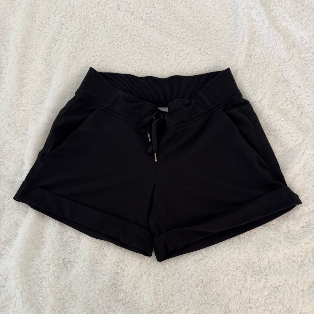 Athleta Women's Midtown Shorts XXS Black Drawstring Cuffed Athleisure